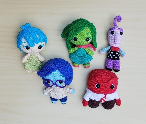 Coleção Divertidamente 1 Amigurumi