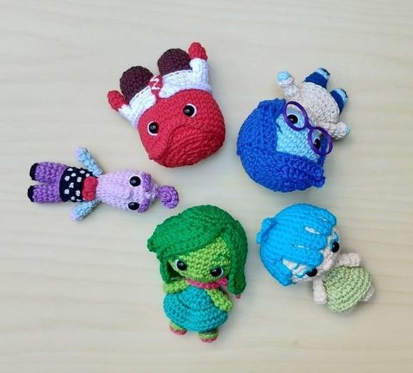 Coleção Divertidamente 1 Amigurumi