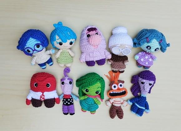 Combo Divertidamente 1 e 2 Amigurumi