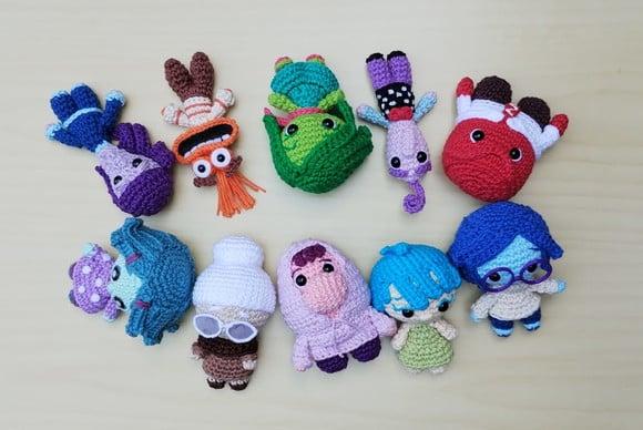 Combo Divertidamente 1 e 2 Amigurumi