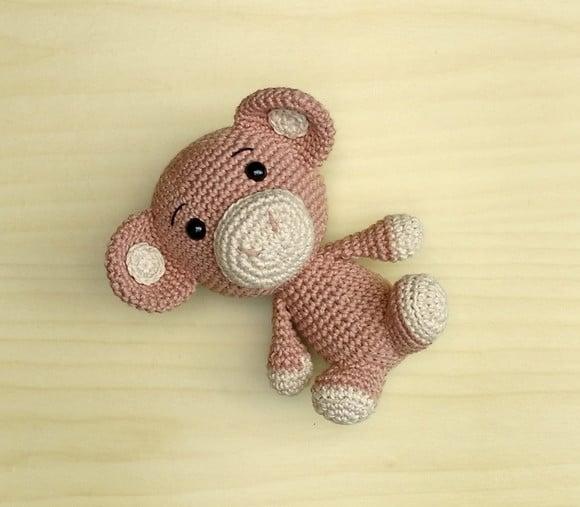 Combo Safári - Elefante-girafa-macaco-leão Amigurumi