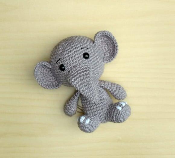 Combo Safári - Elefante-girafa-macaco-leão Amigurumi