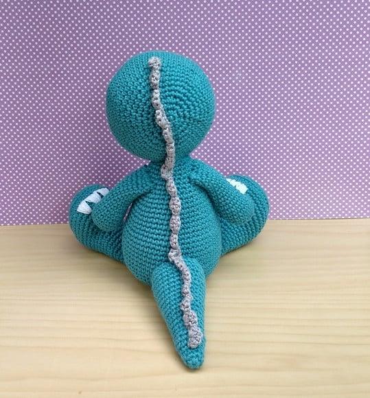 Dinossauro T-rex Tim Amigurumi