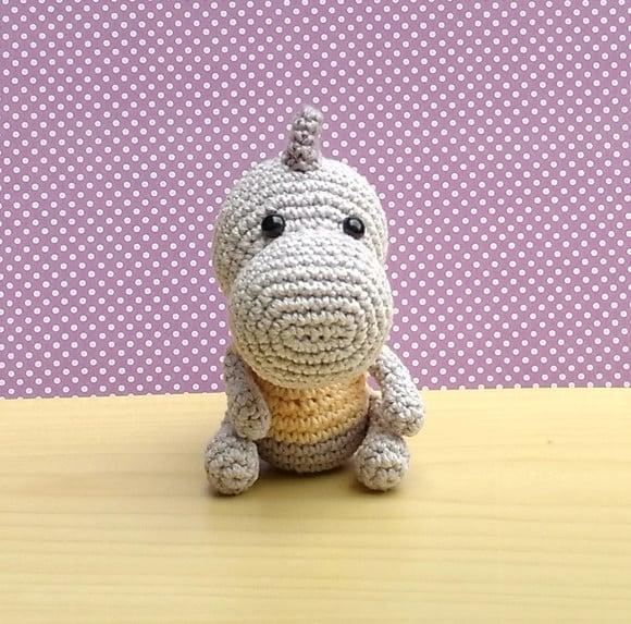 Dinossauro Toffe amigurumi
