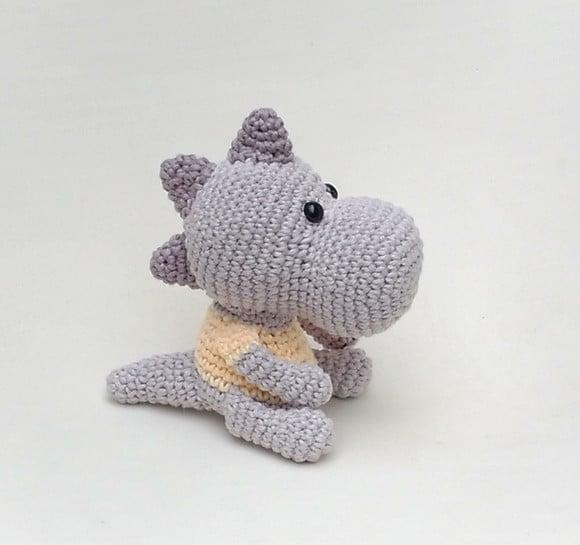 Dinossauro Toffe amigurumi