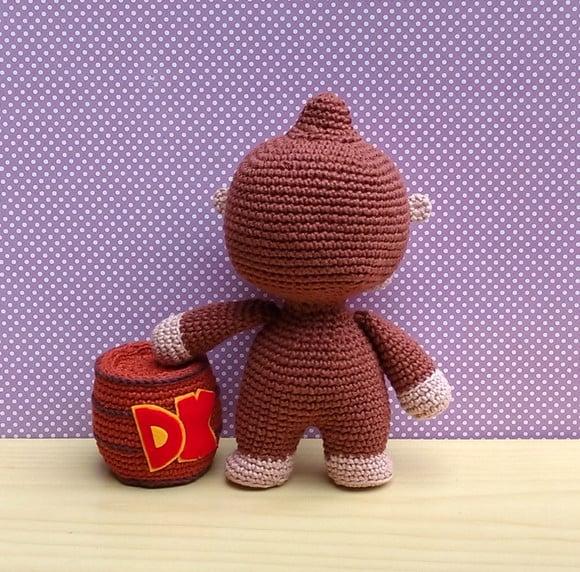 Donkey Kong Amigurumi + Barril ** Pronta Entrega