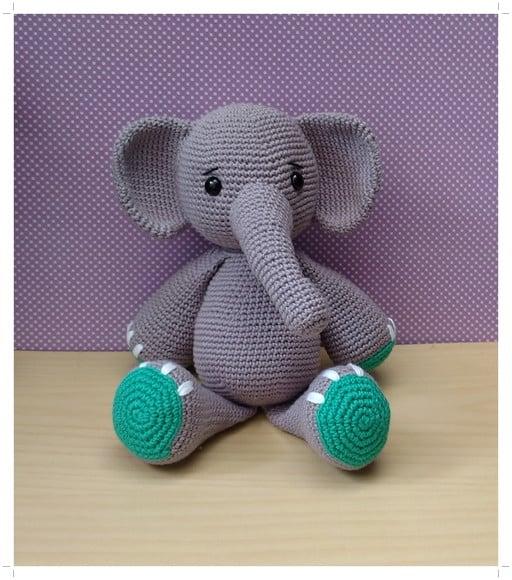 Elefante Nuno Amigurumi