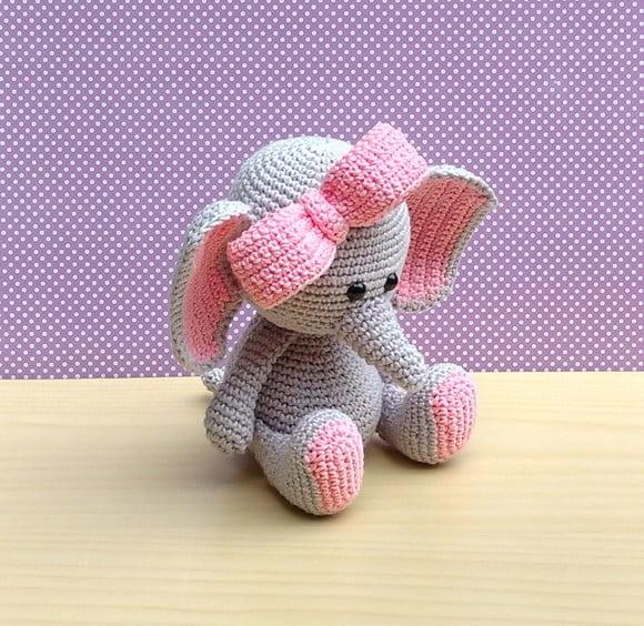 Elefantinha Ellie Amigurumi