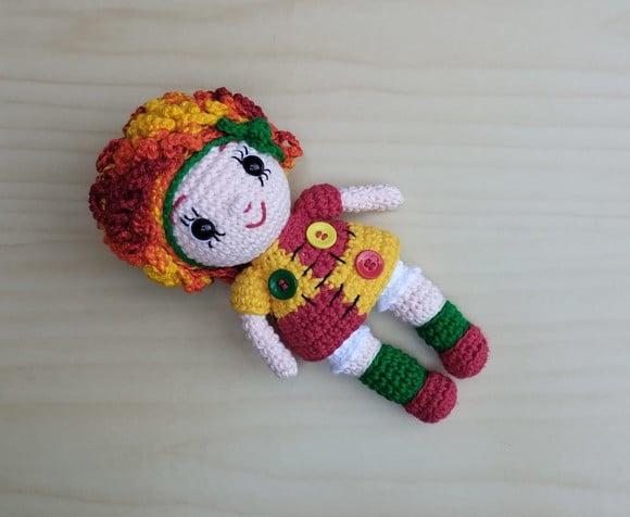 Emília - Sítio do Pica Pau Amarelo Amigurumi *pronta Entrega