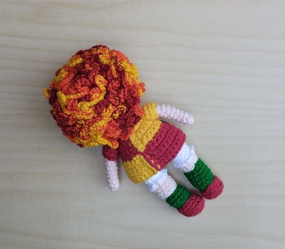 Emília - Sítio do Pica Pau Amarelo Amigurumi *pronta Entrega