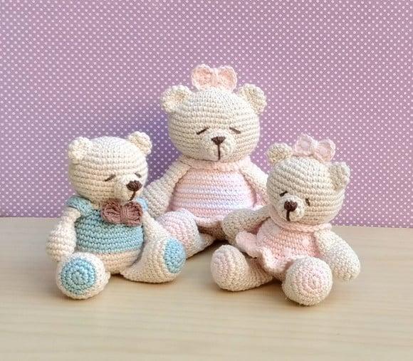 Família Urso Amigurumi