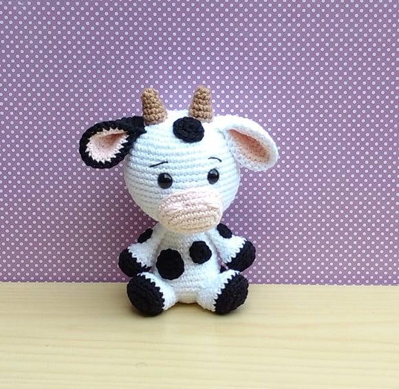 Fazendinha Baby - Vaca Amigurumi