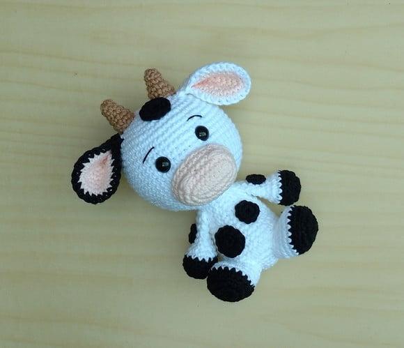 Fazendinha Baby - Vaca Amigurumi