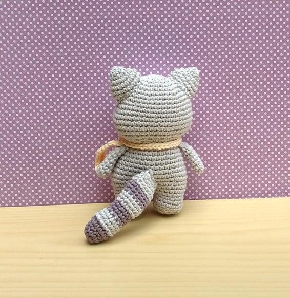 Guaxinim Dimi (coleção Bosque) Amigurumi