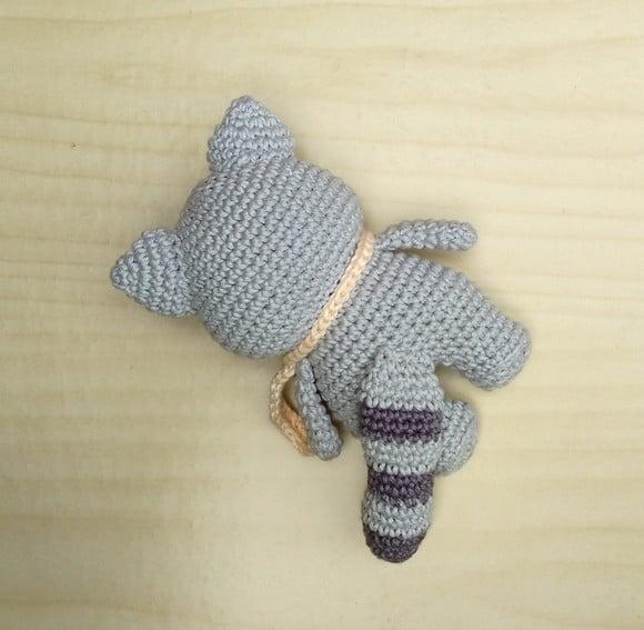 Guaxinim Dimi (coleção Bosque) Amigurumi