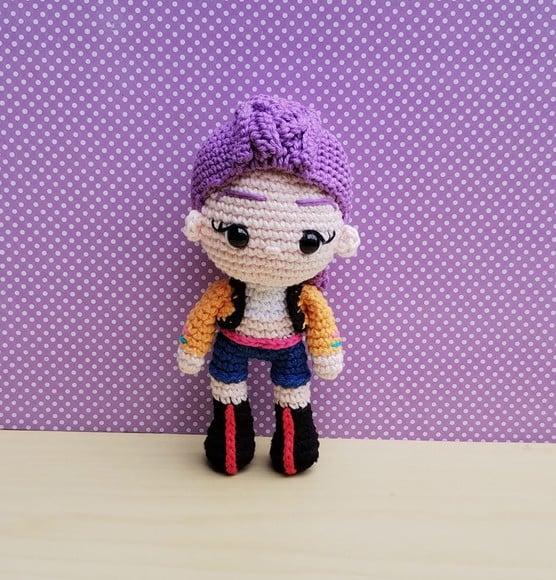 Guerreiras do K-pop - Huntrix - Rumi Amigurumi