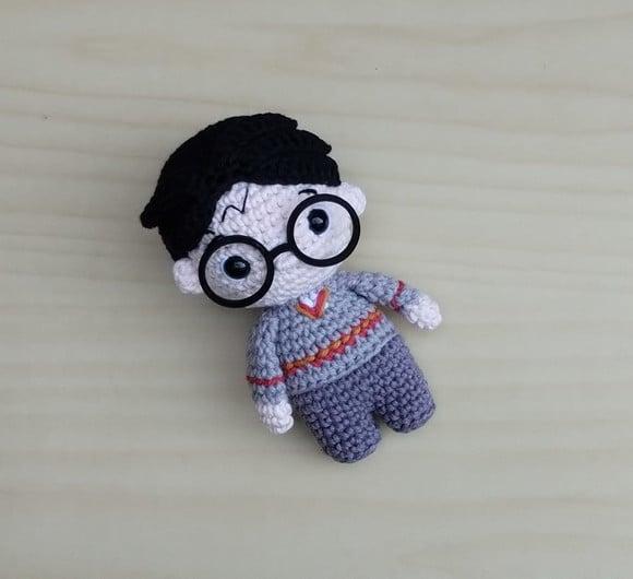 Harry Potter + Chapéu Seletor Amigurumi *pronta Entrega