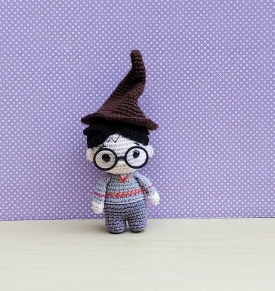 Harry Potter + Chapéu Seletor Amigurumi *pronta Entrega