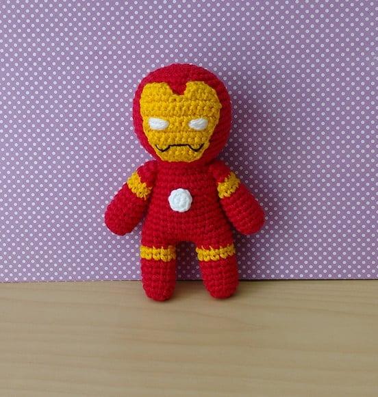 Homem de Ferro Amigurumi