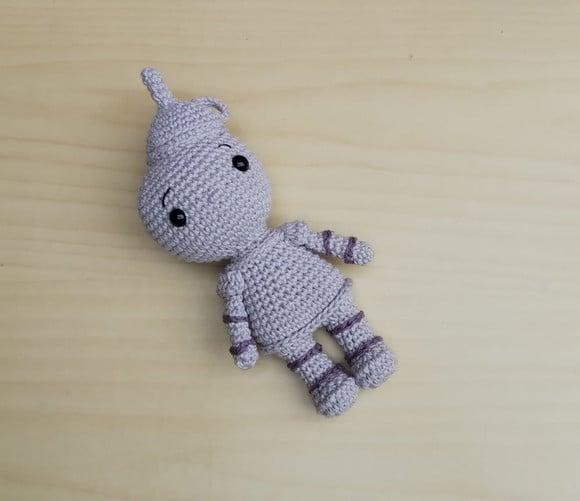 Homem de Lata (o Mágico de Oz) Amigurumi