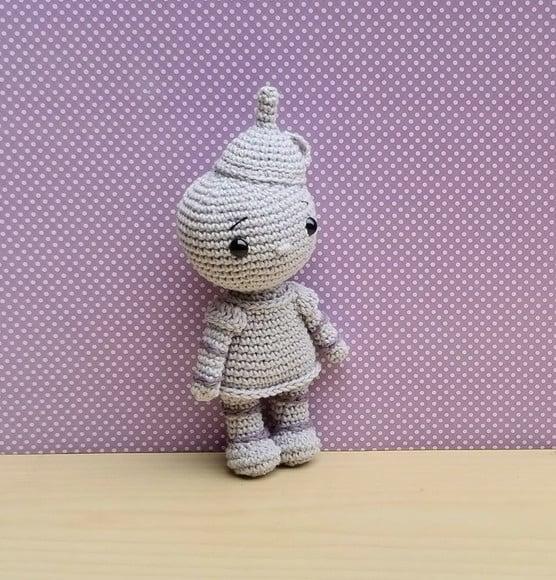 Homem de Lata (o Mágico de Oz) Amigurumi