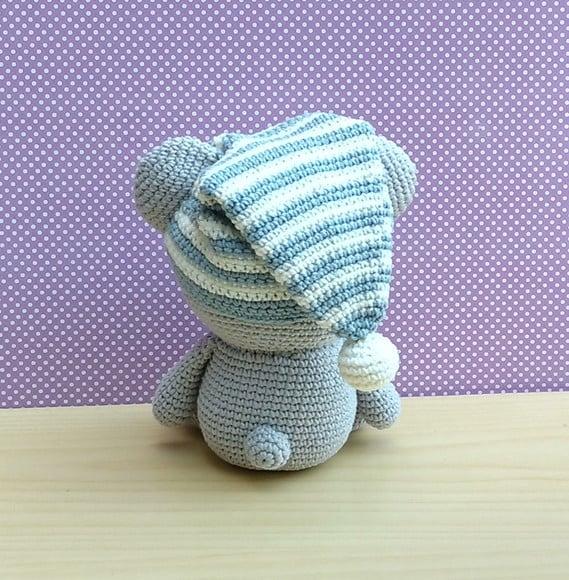 Koala (coala) Kiko com Touquinha Amigurumi