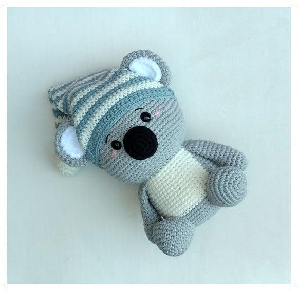 Koala (coala) Kiko com Touquinha Amigurumi