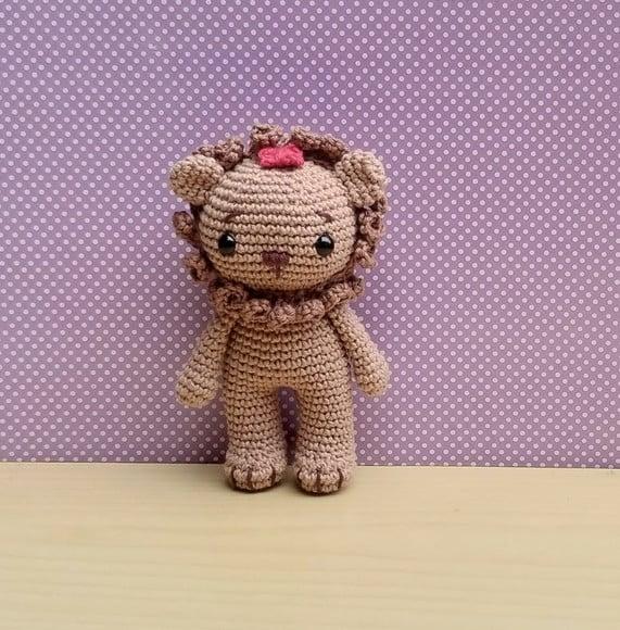 Leão Covarde ( o Mágico de Oz ) Amigurumi