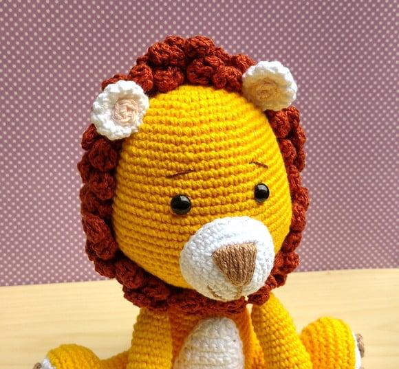 Leão Dudu Amigurumi