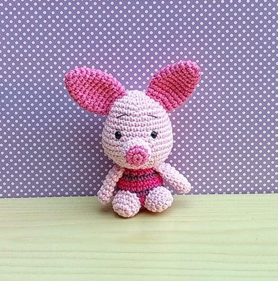 Leitão ( Turma do Ursinho Pooh ) Amigurumi