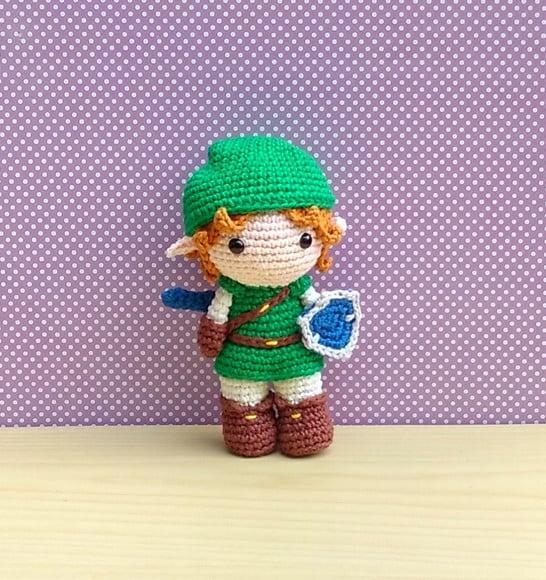 Link ( a Lenda de Zelda) Amigurumi