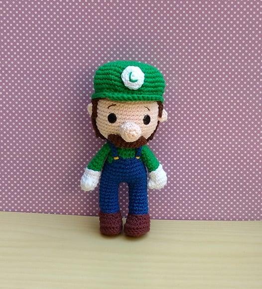 Luigi Coleção 2 ( Mario Bros - Game) Amigurumi