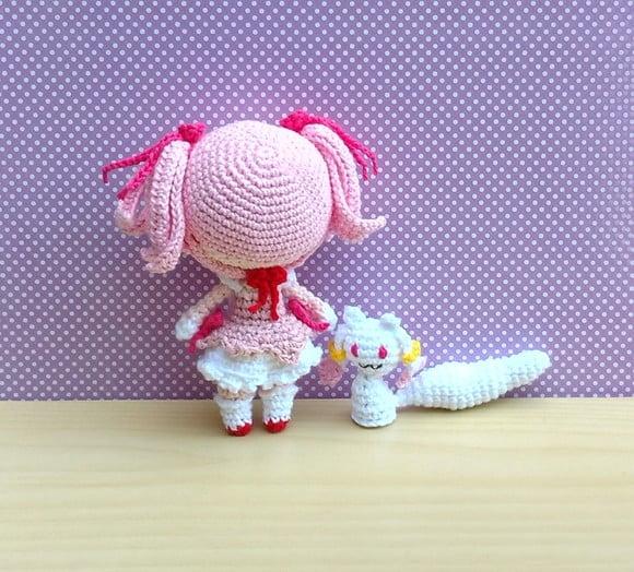 Madoka Kaname e Kyubey (madoka Mágica) Pronta Entrega