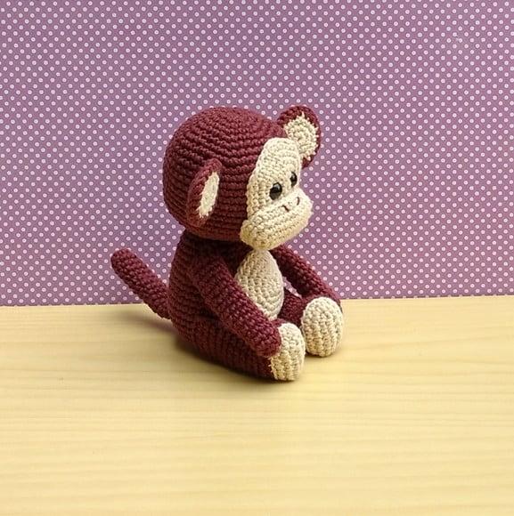 Macaco Melvin Amigurumi