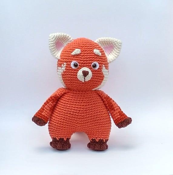 Mei Mei Panda Vermelho Amigurumi (red Crescer É Uma Fera)
