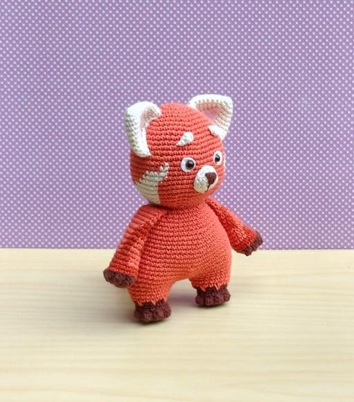 Meilin e Mei Panda Amigurumi -red Crescer É Uma Fera