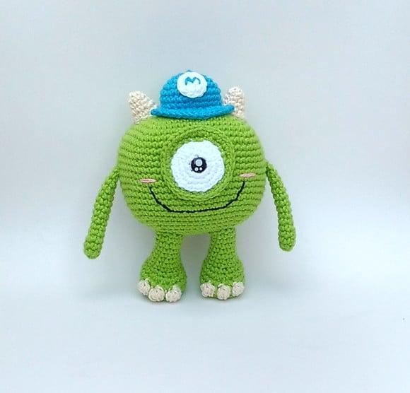 Mike Wazowski (monstros Sa) Amigurumi