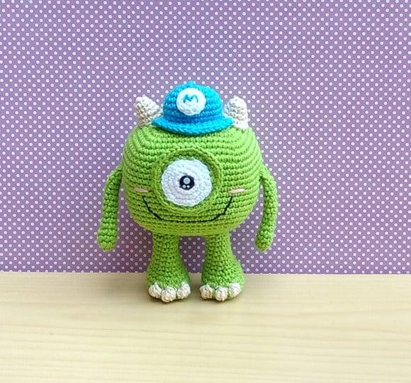 Mike Wazowski (monstros Sa) Amigurumi