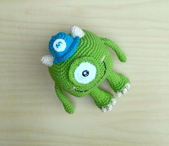 Mike Wazowski (monstros Sa) Amigurumi