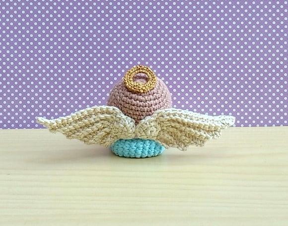 Mini Anjinho Orando Amigurumi