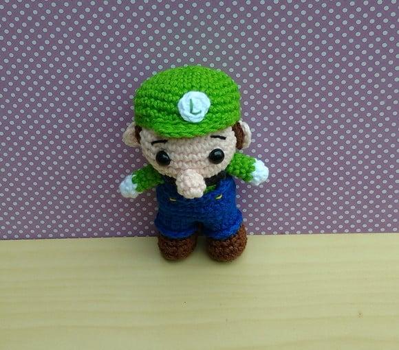 Mini Luigi ( Mario Bros - Game) Amigurumi