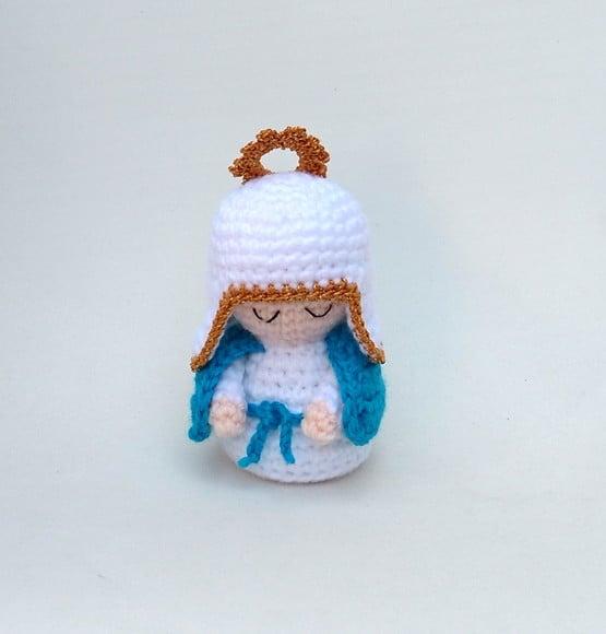 Mini Nossa Senhora das Graças Amigurumi