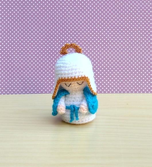 Mini Nossa Senhora das Graças Amigurumi