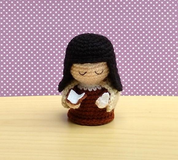 Mini Santa Teresa D`ávila Amigurumi