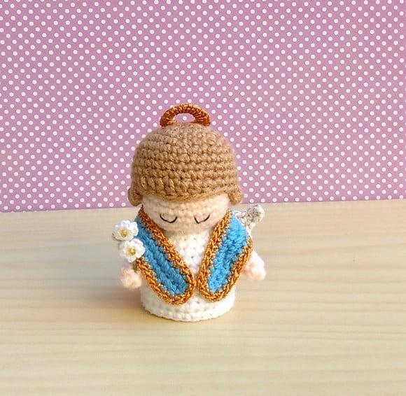 Mini São Gabriel Arcanjo Amigurumi