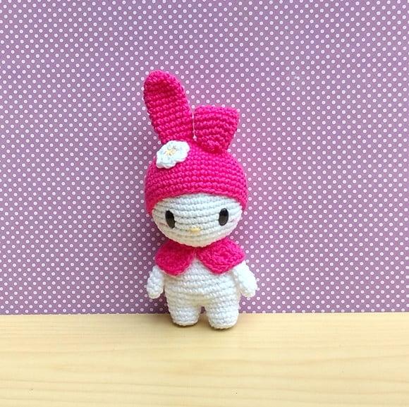My Melody Versão 2 ( Hello Kitty) Amigurumi