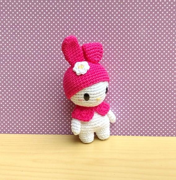 My Melody Versão 2 ( Hello Kitty) Amigurumi