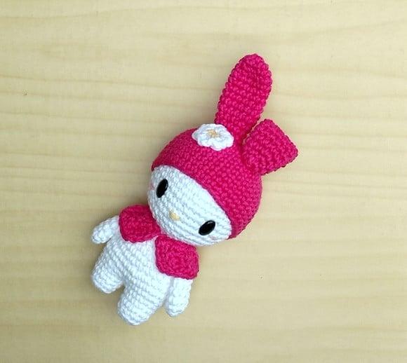 My Melody Versão 2 ( Hello Kitty) Amigurumi
