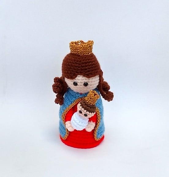 Nossa Senhora Auxiliadora Amigurumi