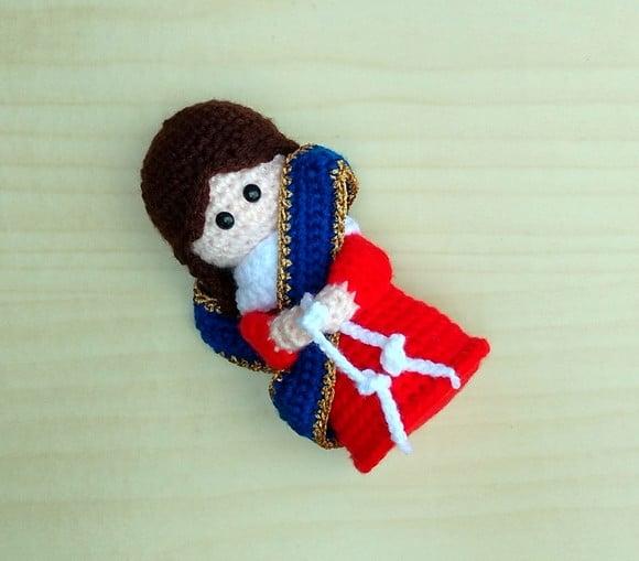 Nossa Senhora Desatadora dos Nós Amigurumi